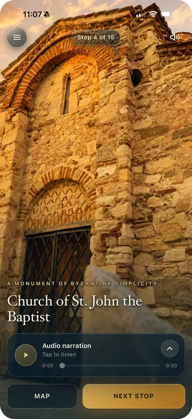 A stop page for the Church of St John the Baptist