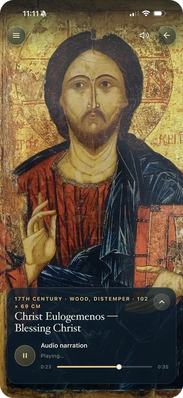 Christ Eulogemenos, Blessing Christ